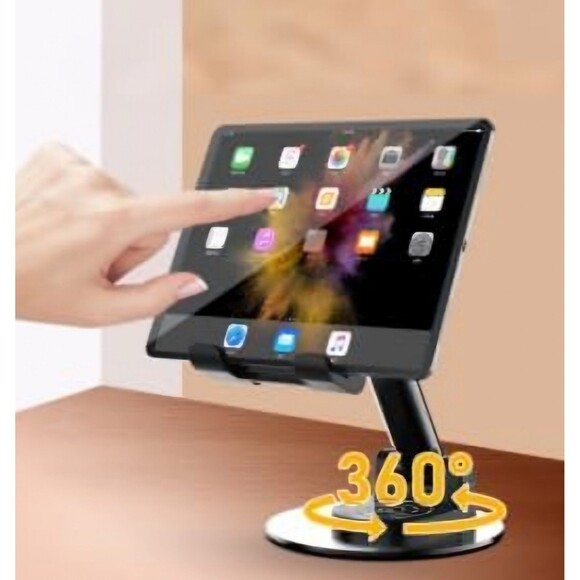 Phone Stand for Desk, 360 Degree Rotating Phone Stand Adjustable Cell Phone - Picture 6 of 8